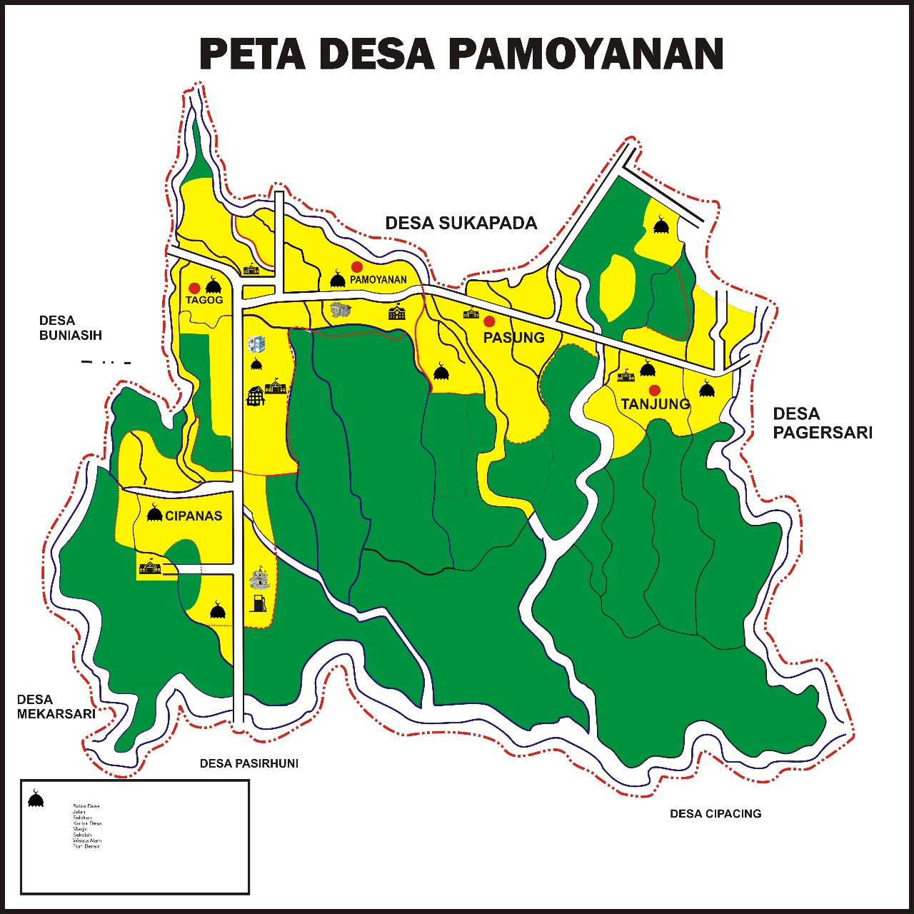 Peta Desa Pamoyanan